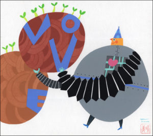 令和5年　熊日チャリティー知名士色紙展